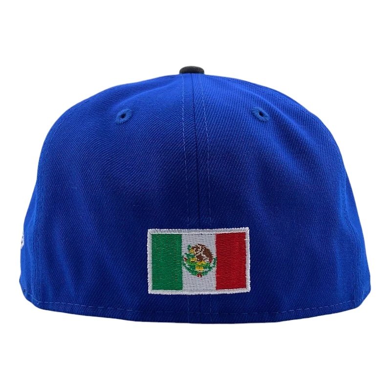 Mexico WBC Royal Blue and Black Two Tone Gray UV New Era 59FIFTY Fitted Hat