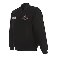 Los Angeles Dodgers Black 2024 World Series Champions JH Design Full-Snap Reversible Wool Jacket