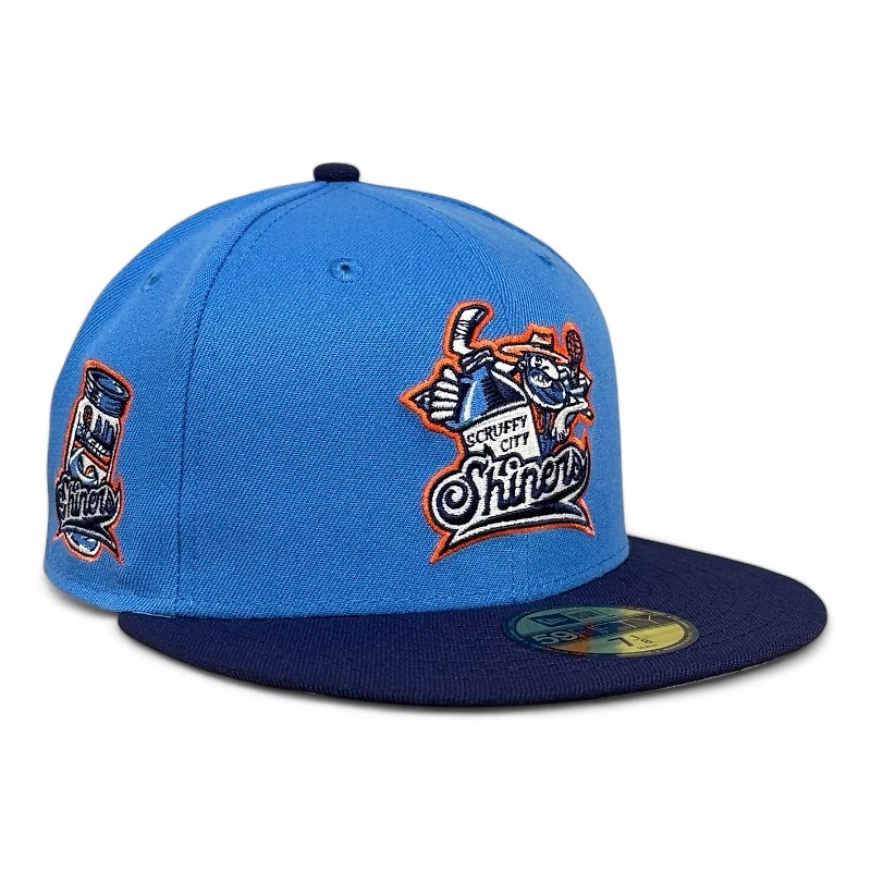 Knoxville Ice Bears X Scruffy City Shiners Blue Two Tone New Era 59FIFTY Fitted Hat