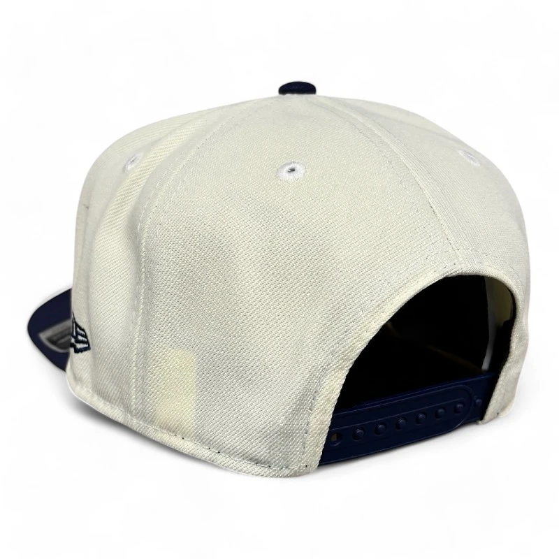 Knoxville Ice Bears X Scruffy City Shiners Chrome and Navy New Era 9SEVENTY Stretch Snap Hat