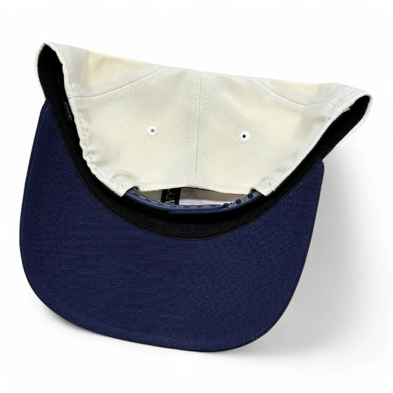 Knoxville Ice Bears X Scruffy City Shiners Chrome and Navy New Era 9SEVENTY Stretch Snap Hat