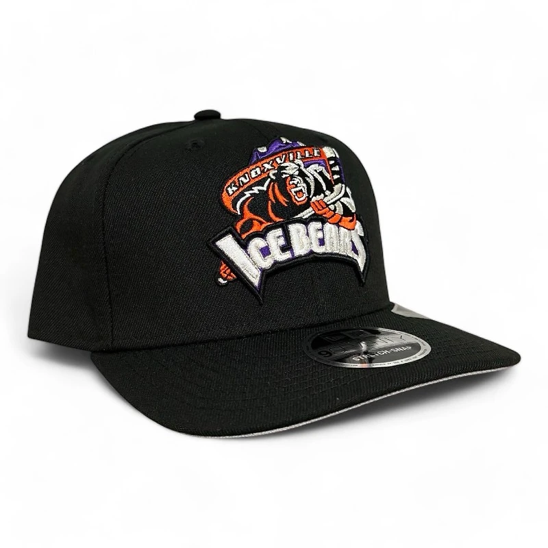 Knoxville Ice Bears X Scruffy City Shiners Black New Era 9SEVENTY Stretch Snap Hat