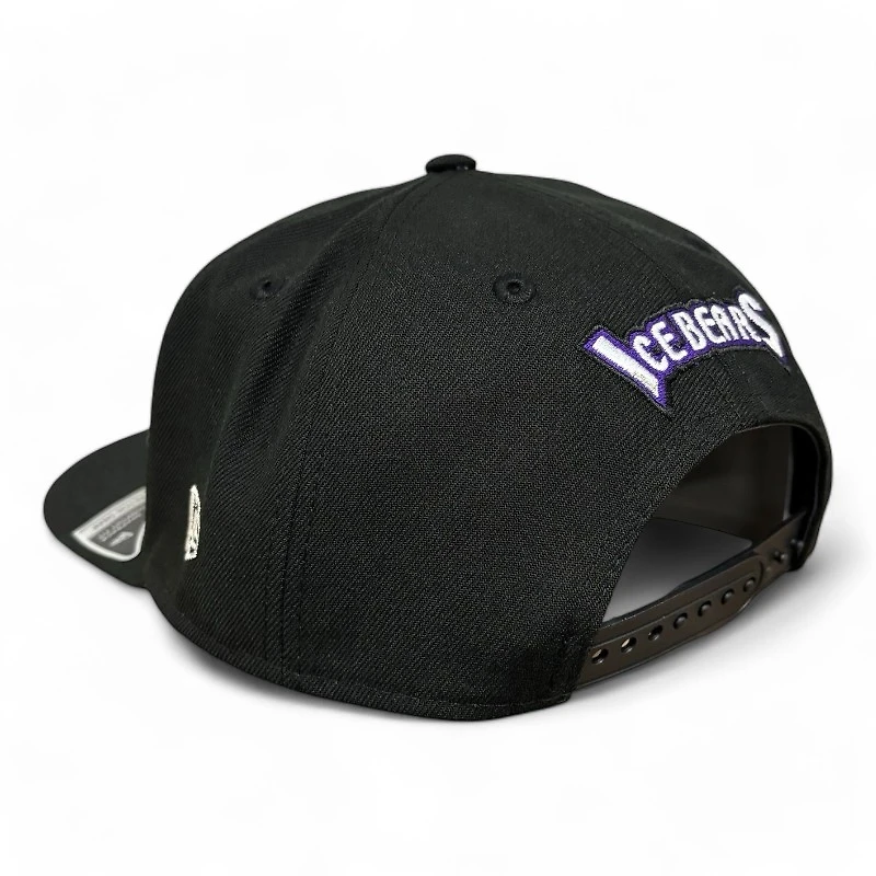 Knoxville Ice Bears X Scruffy City Shiners Black New Era 9SEVENTY Stretch Snap Hat