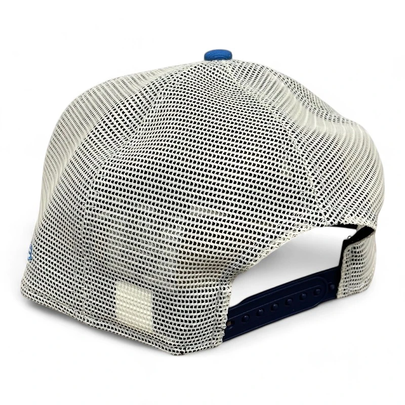 Knoxville Ice Bears X Scruffy City Shiners Navy and White Mesh Trucker New Era 9FIFTY A-Frame Snapback Hat