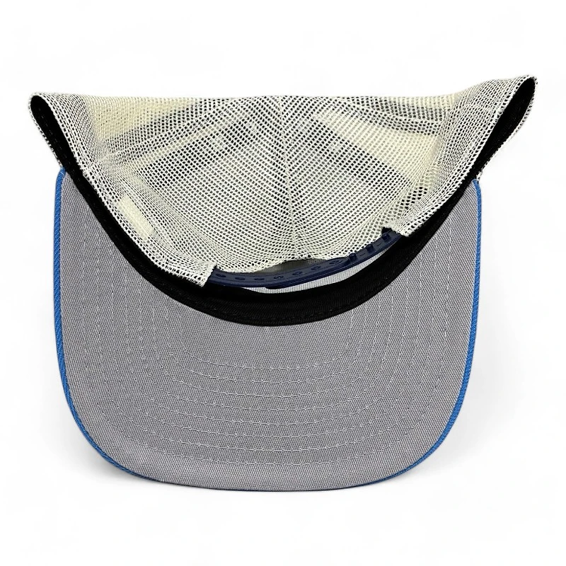 Knoxville Ice Bears X Scruffy City Shiners Navy and White Mesh Trucker New Era 9FIFTY A-Frame Snapback Hat