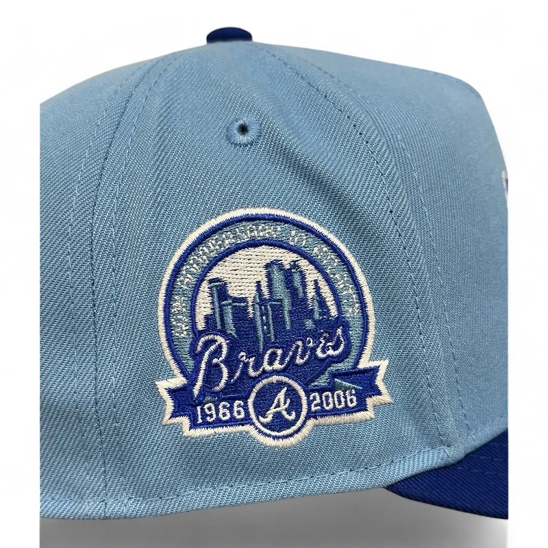 Atlanta Braves Blue and Royal Blue New Era 9FIFTY A-Frame Snapback Hat