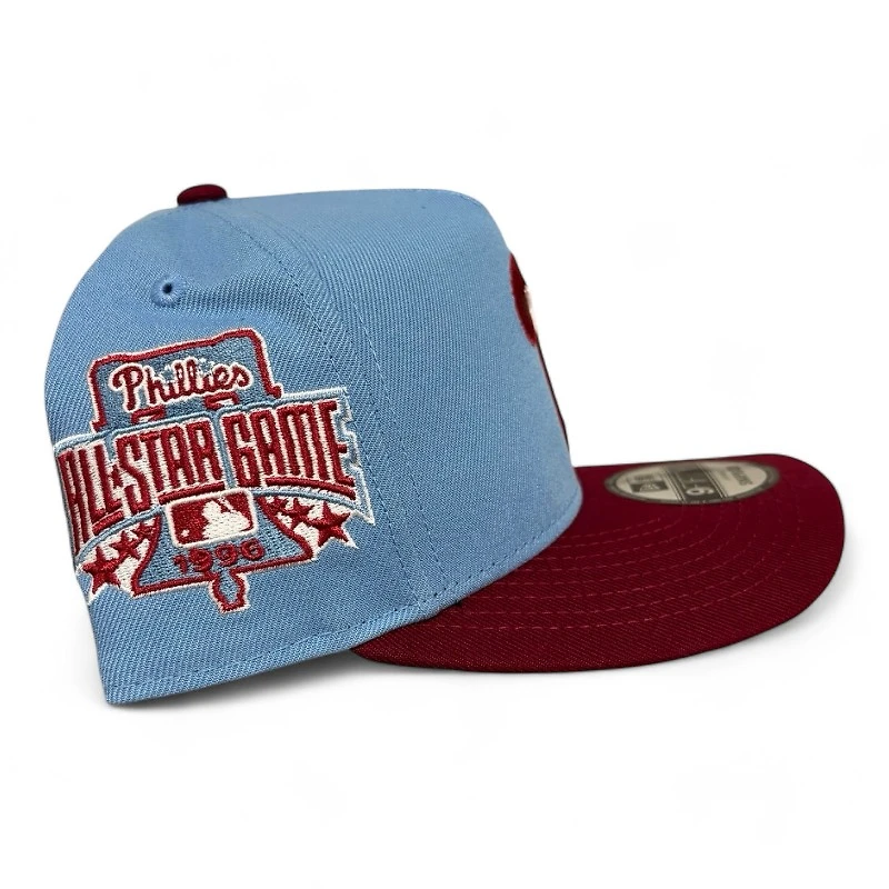 Philadelphia Phillies Blue and Maroon New Era 9FIFTY A-Frame Snapback Hat