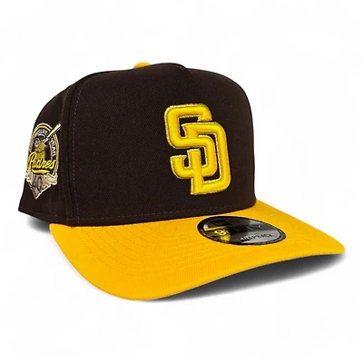 San Diego Padres Brown and Yellow New Era 9FIFTY A-Frame Snapback Hat