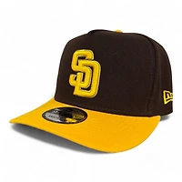 San Diego Padres Brown and Yellow New Era 9FIFTY A-Frame Snapback Hat