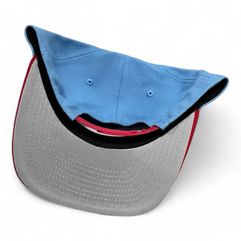 Texas Rangers Light Blue and Red New Era 9FIFTY A-Frame Snapback Hat