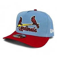 St. Louis Cardinals Light Blue and Red New Era 9FIFTY A-Frame Snapback Hat