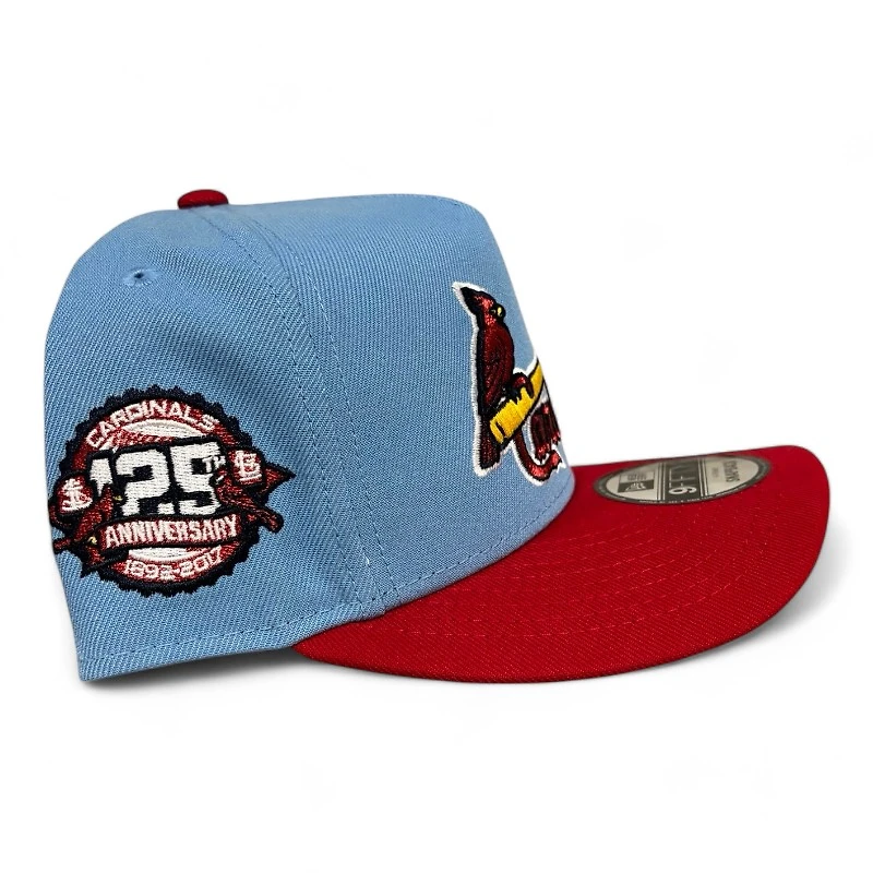 St. Louis Cardinals Light Blue and Red New Era 9FIFTY A-Frame Snapback Hat