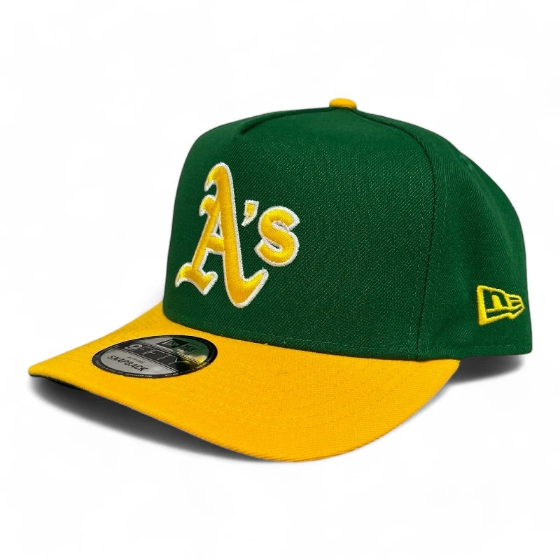 Oakland Athletics Green and Yellow Green UV New Era 9FIFTY A-Frame Snapback Hat