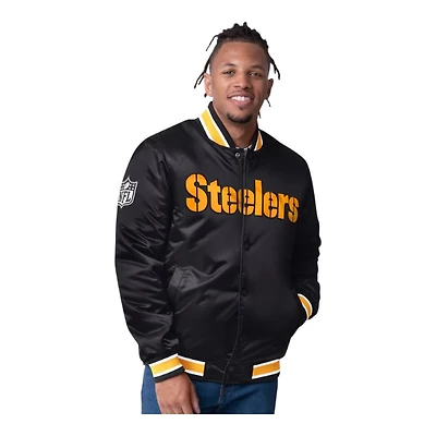 Pittsburgh Steelers 2024 Reversible Black and Yellow Satin Starter Full- Snap Jacket
