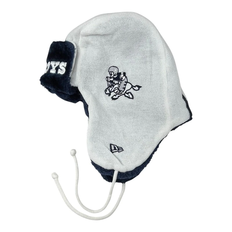 Dallas Cowboys Retro Helmet Head New Era Trapper Knit Hat