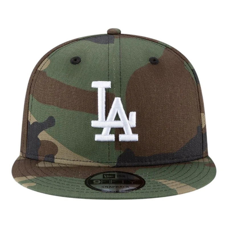 Los Angeles Dodgers Woodland Camo 2024 World Series Champs Patch New Era 9FIFTY Snapback Hat