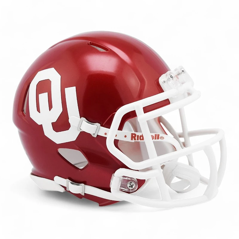 Oklahoma Sooners Red Riddell Speed Mini Helmet