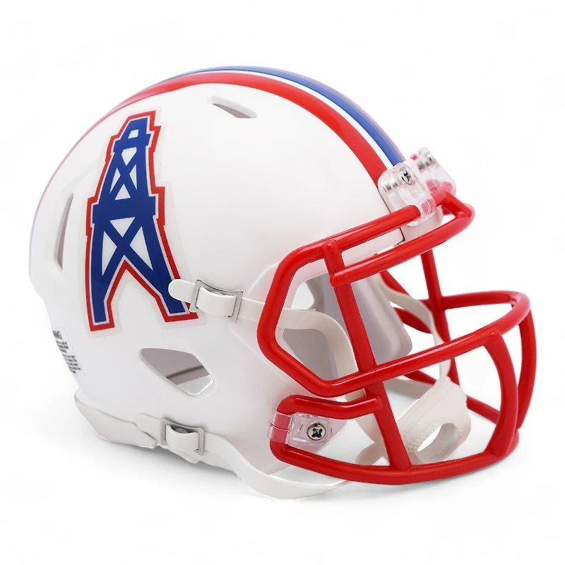 Houston Oilers White 1981-1998 Throwback Riddell Speed Mini Helmet