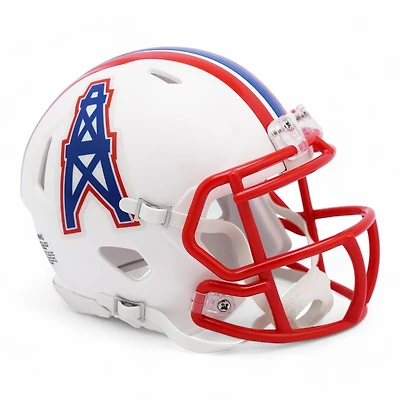 Houston Oilers White 1981-1998 Throwback Riddell Speed Mini Helmet