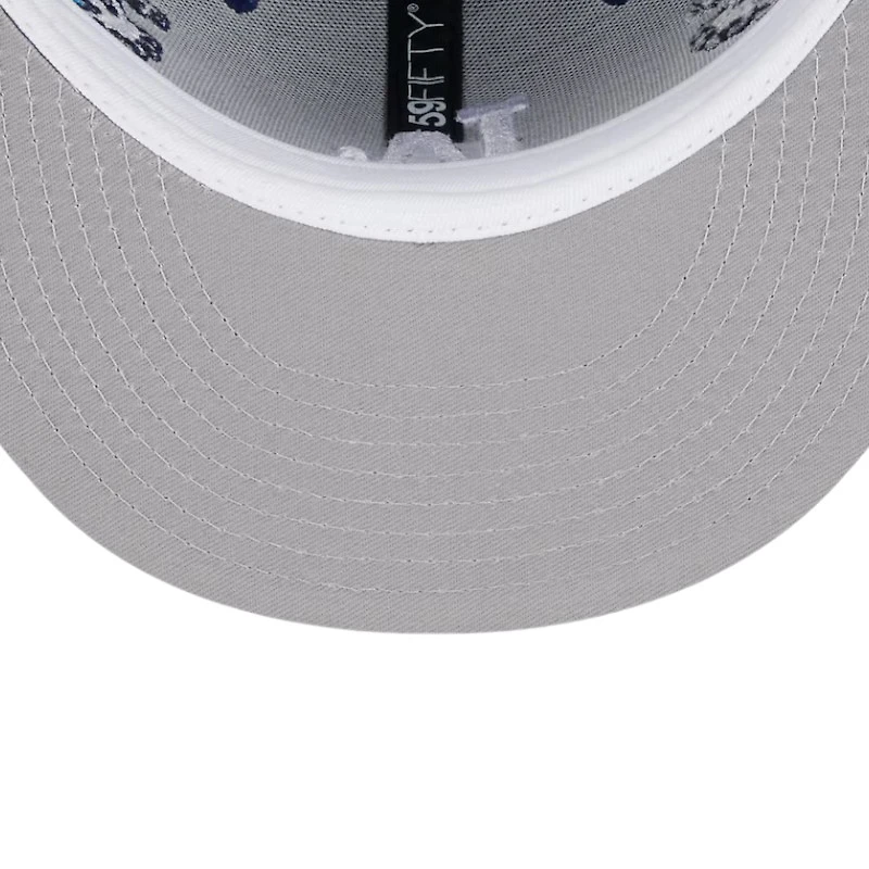 Los Angeles Dodgers Blue Tonal Wave Gray UV New Era 59FIFTY Fitted Hat