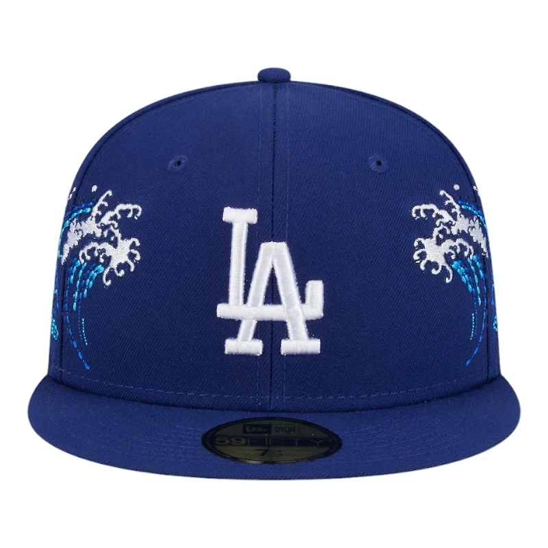 Los Angeles Dodgers Blue Tonal Wave Gray UV New Era 59FIFTY Fitted Hat