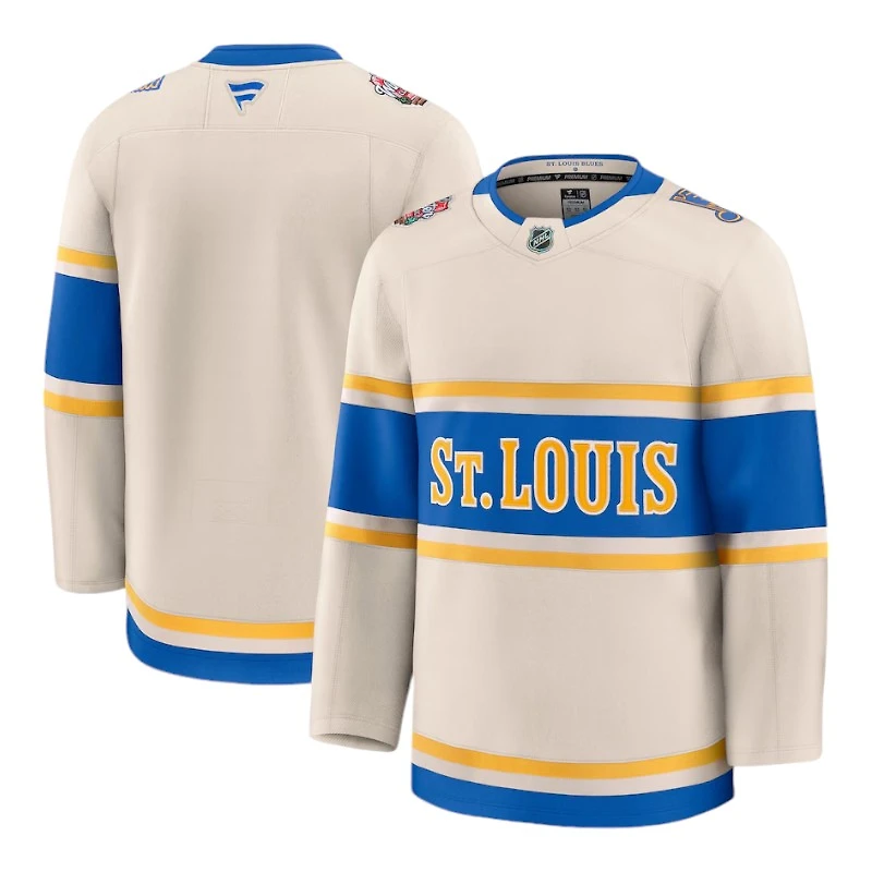 St. Louis Blues Cream 2025 NHL Winter Classic Premium Blank Jersey