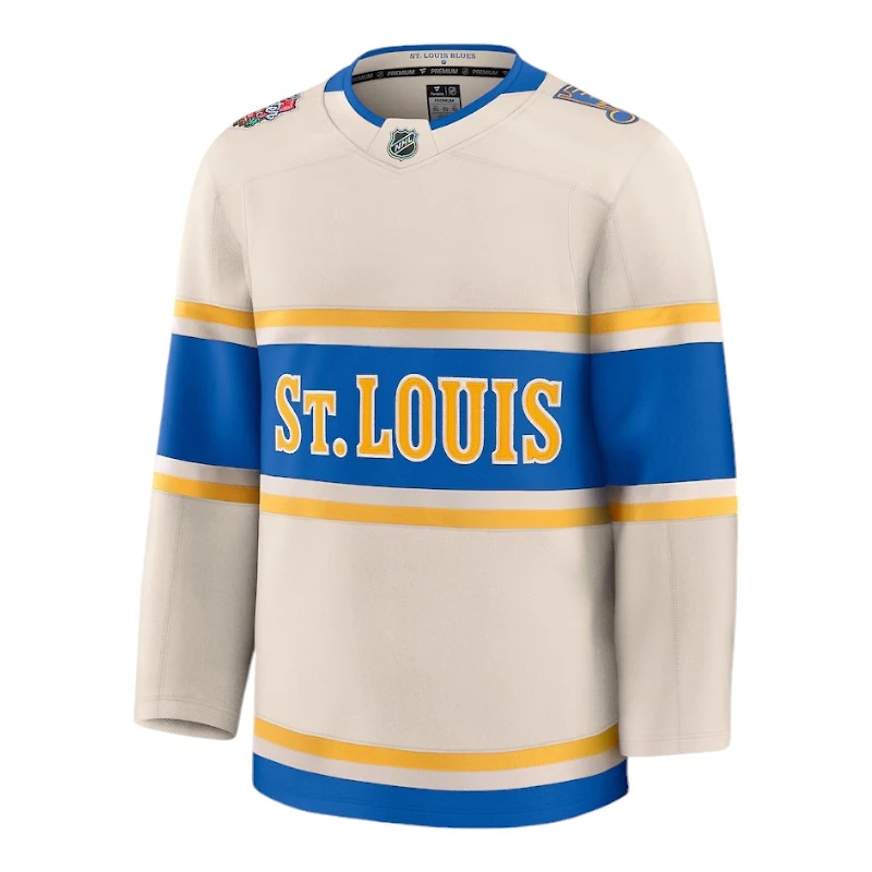 St. Louis Blues Cream 2025 NHL Winter Classic Premium Blank Jersey