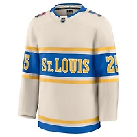 St. Louis Blues Jordan Kyrou Cream 2025 NHL Winter Classic Premium Jersey