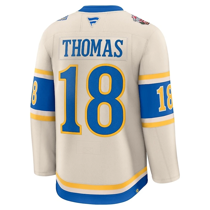 St. Louis Blues Robert Thomas Cream 2025 NHL Winter Classic Premium Jersey