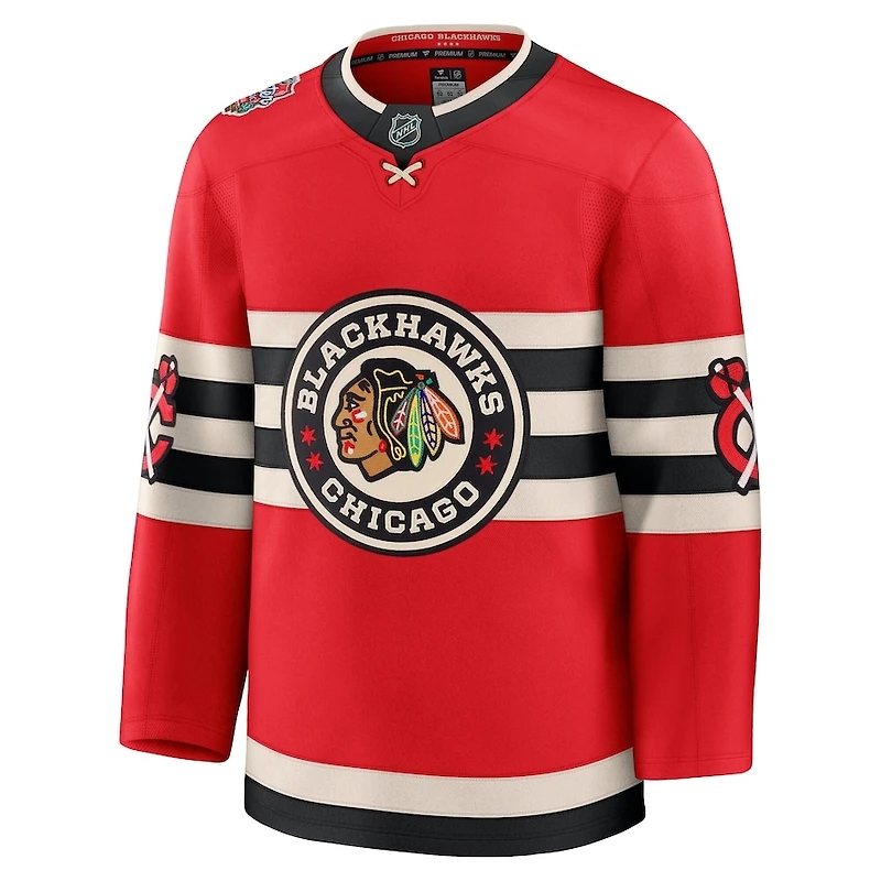 Chicago Blackhawks Red 2025 NHL Winter Classic Premium Blank Jersey