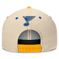 St. Louis Blues Cream and Blue 2025 Winter Classic Fanatics Snapback Hat