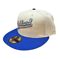Oakland Athletics Chrome and Royal Blue 1987 ASG Patch Gray UV New Era 59FIFTY Fitted Hat