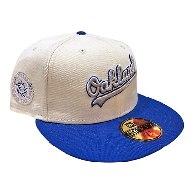 Oakland Athletics Chrome and Royal Blue 1987 ASG Patch Gray UV New Era 59FIFTY Fitted Hat