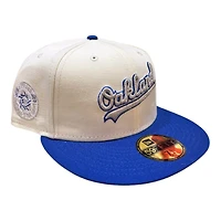 Oakland Athletics Chrome and Royal Blue 1987 ASG Patch Gray UV New Era 59FIFTY Fitted Hat