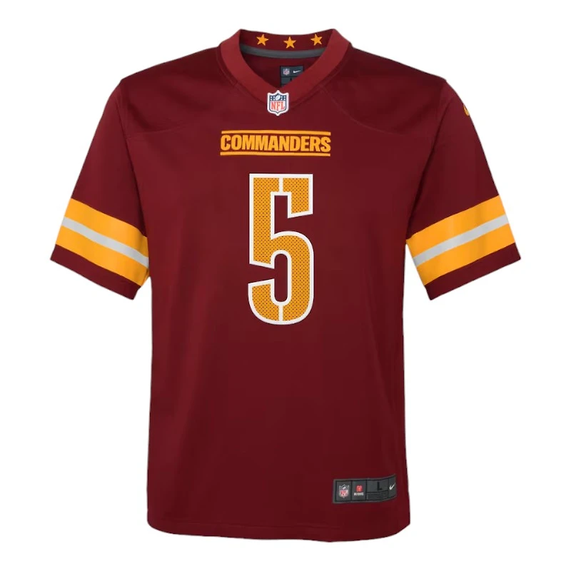 Youth Washington Commanders Jayden Daniels Burgundy Nike Game Jersey