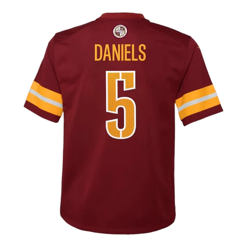 Youth Washington Commanders Jayden Daniels Burgundy Nike Game Jersey