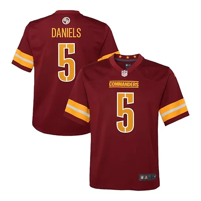 Youth Washington Commanders Jayden Daniels Burgundy Nike Game Jersey