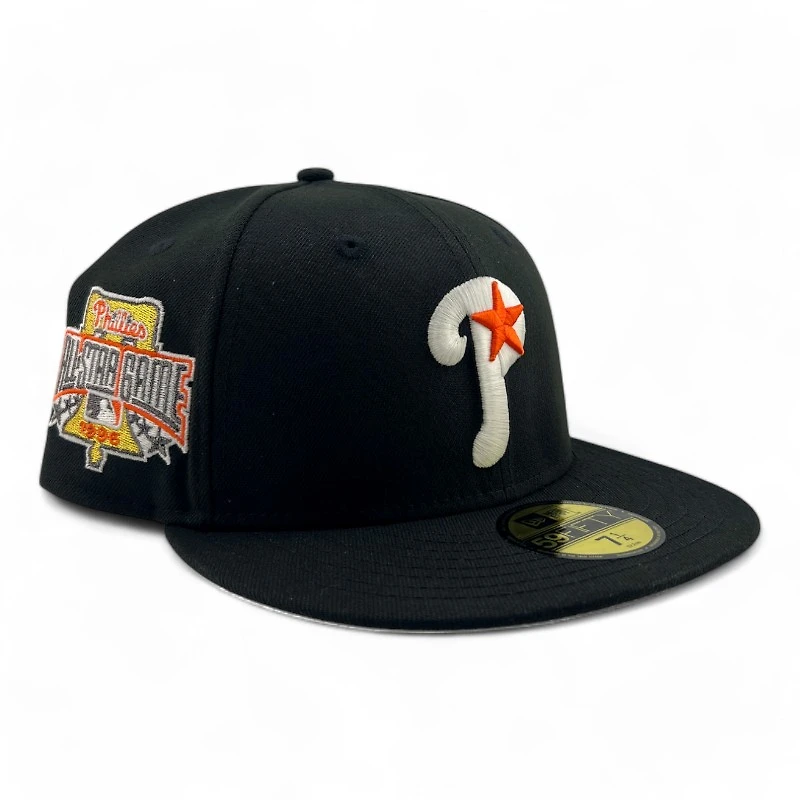 Philadelphia Phillies Black 1996 ASG Patch Gray UV New Era 59FIFTY Fitted Hat