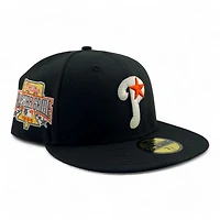 Philadelphia Phillies Black 1996 ASG Patch Gray UV New Era 59FIFTY Fitted Hat