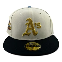 Oakland Athletics Chrome and Black 1989 WS Patch Green UV New Era 59FIFTY Fitted Hat
