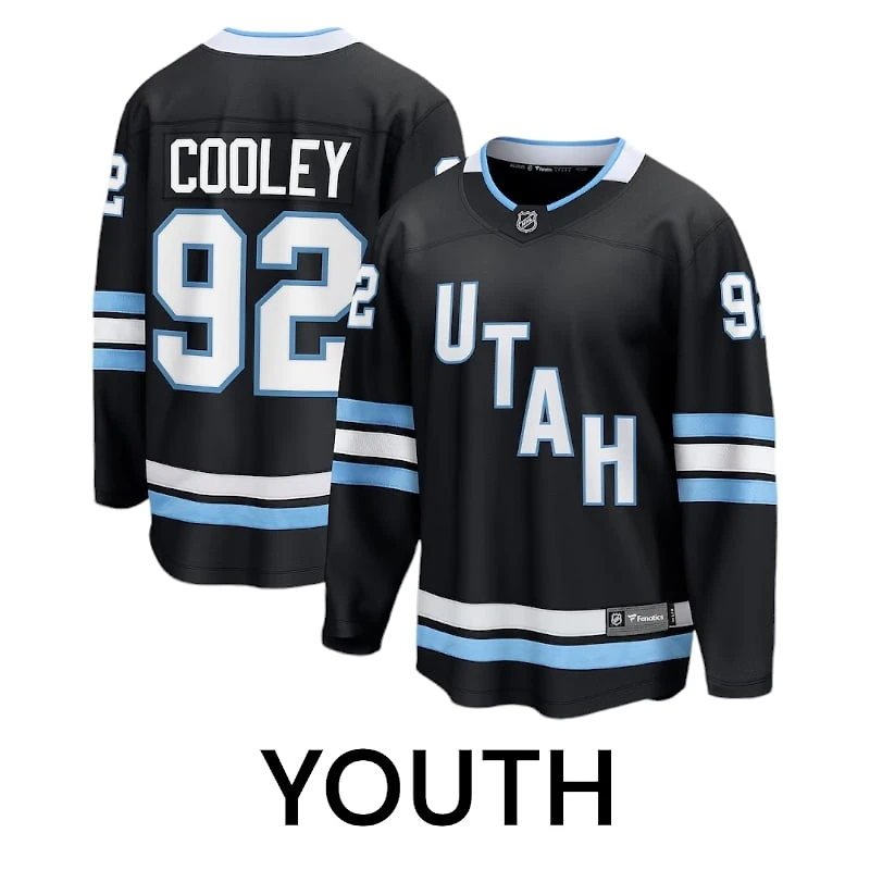 Youth Utah Hockey Club Logan Cooley Black Breakaway NHL Jersey