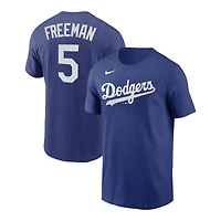 Los Angeles Dodgers Freddie Freeman Nike Royal Blue Name & Number Shirt