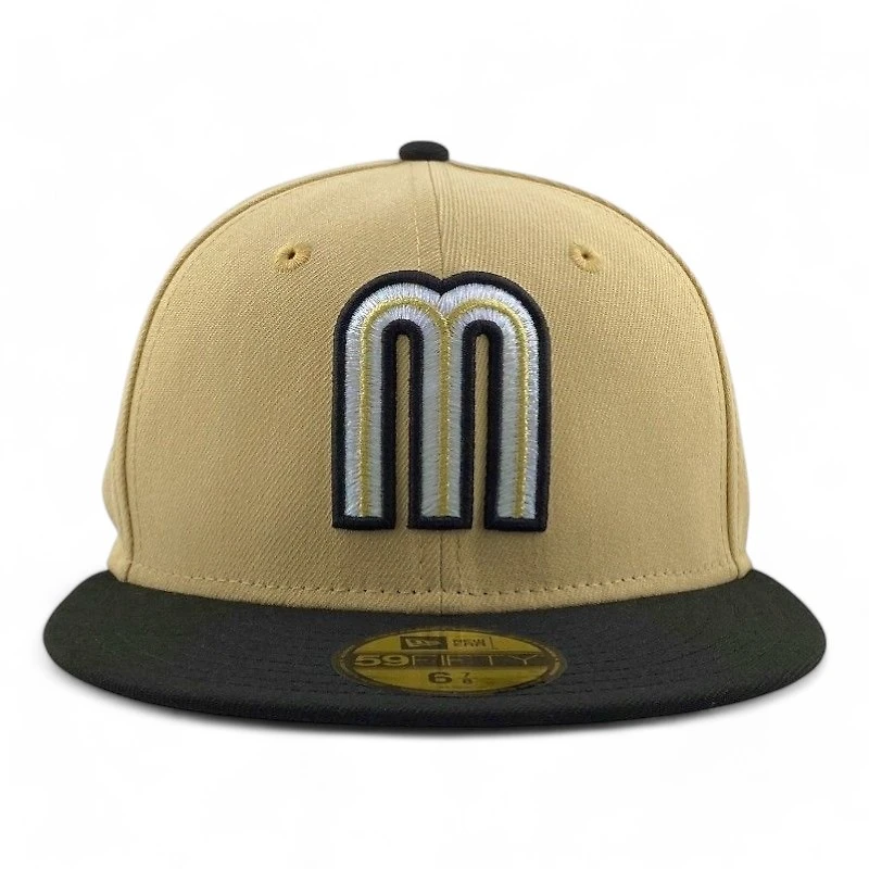 Mexico Vegas Gold and Black "Gallo de Sinaloa" Grey UV New Era 59FIFTY Fitted Hat