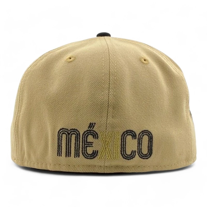 Mexico Vegas Gold and Black "Gallo de Sinaloa" Grey UV New Era 59FIFTY Fitted Hat