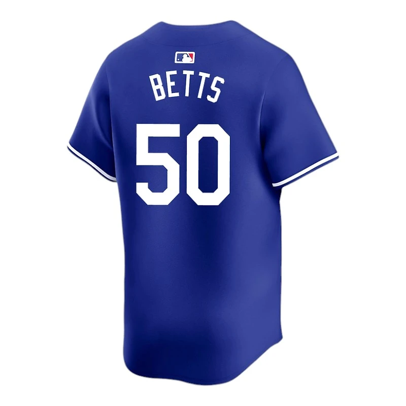 Los Angeles Dodgers Mookie Betts Royal Blue Red Number Alternate Nike Limited Player Jersey