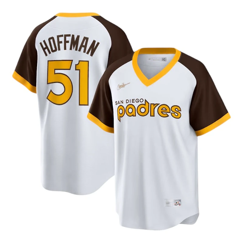 San Diego Padres Trevor Hoffman White Nike Home Cooperstown Player Jersey