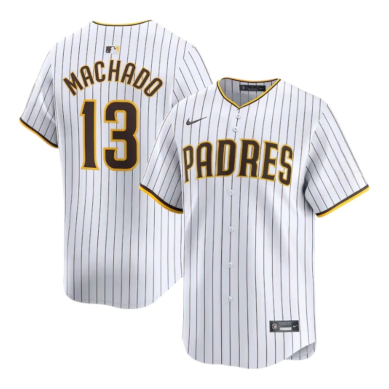 San Diego Padres Manny Machado White No Patch on Sleeve Home Nike Limited Player Jersey