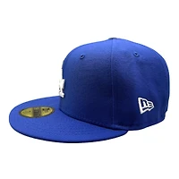 Los Angeles Dodgers Majestic Blue 2024 World Series Champs Patch Green UV New Era 59FIFTY Fitted Hat