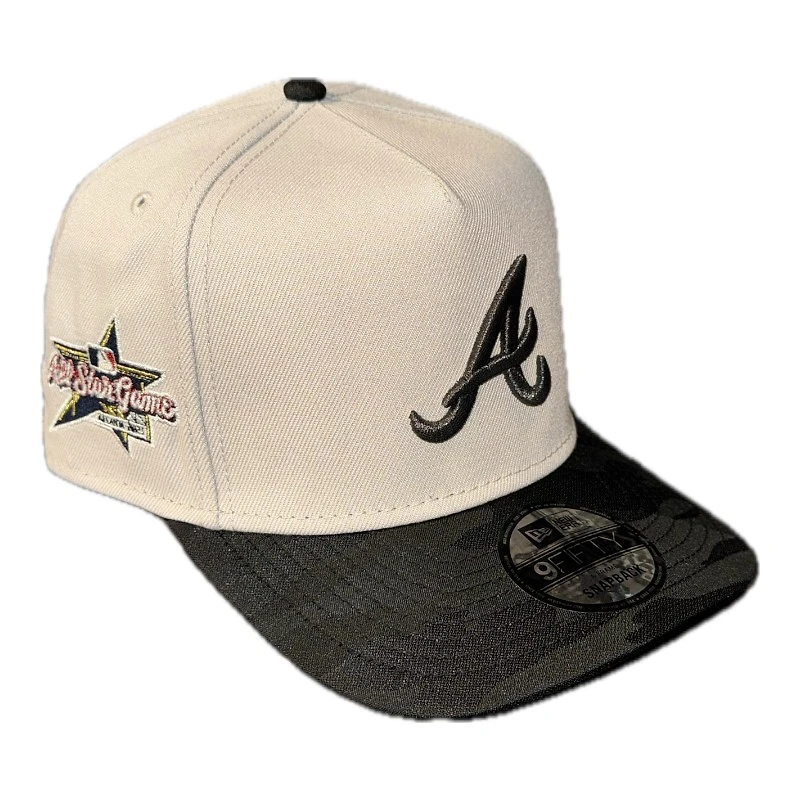 Atlanta Braves Stone and Black Camo 2025 All Star Game Patch New Era 9FIFTY A-Frame Snapback Hat
