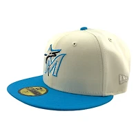 Miami Marlins Chrome and Blue 2017 ASG Patch Gray UV New Era 59FIFTY Fitted Hat